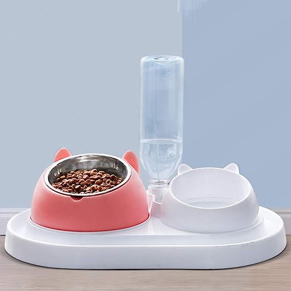 DHDM Pet Bowl Food Feeder Container Dispenser, Pet Anti-overturning Rice Bowl Supplies - Daily Divine