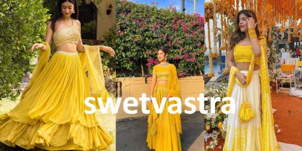Get the Lehenga Choli for a haldi function to glam up your overall look